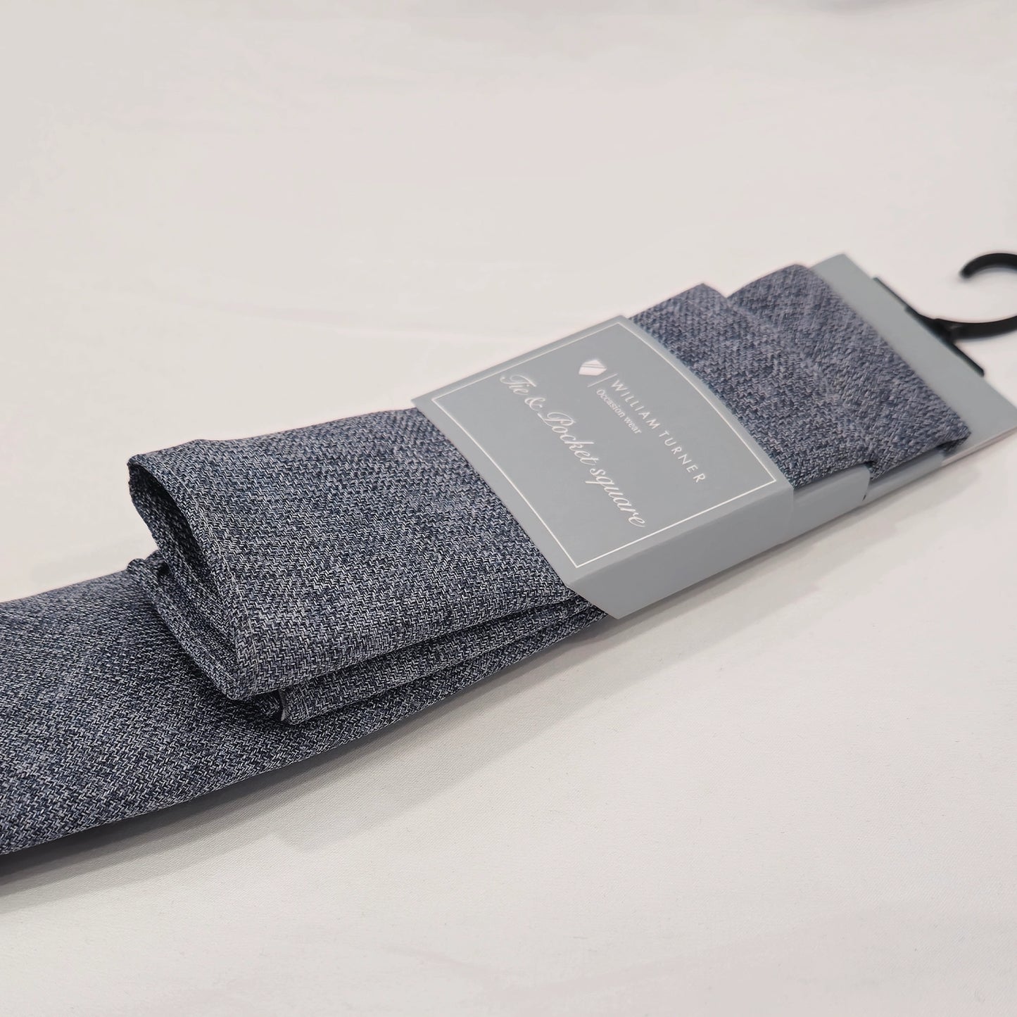 Tweed Tie and Hankie - Navy