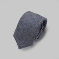 Tweed Tie and Hankie - Navy