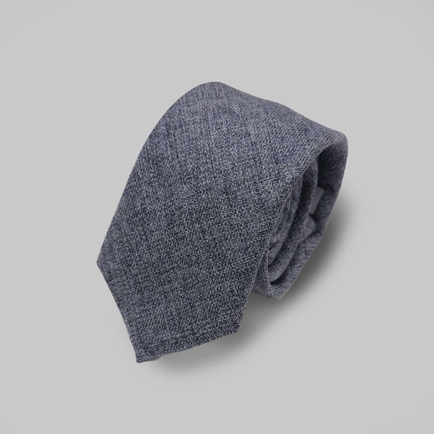 Tweed Tie and Hankie - Navy