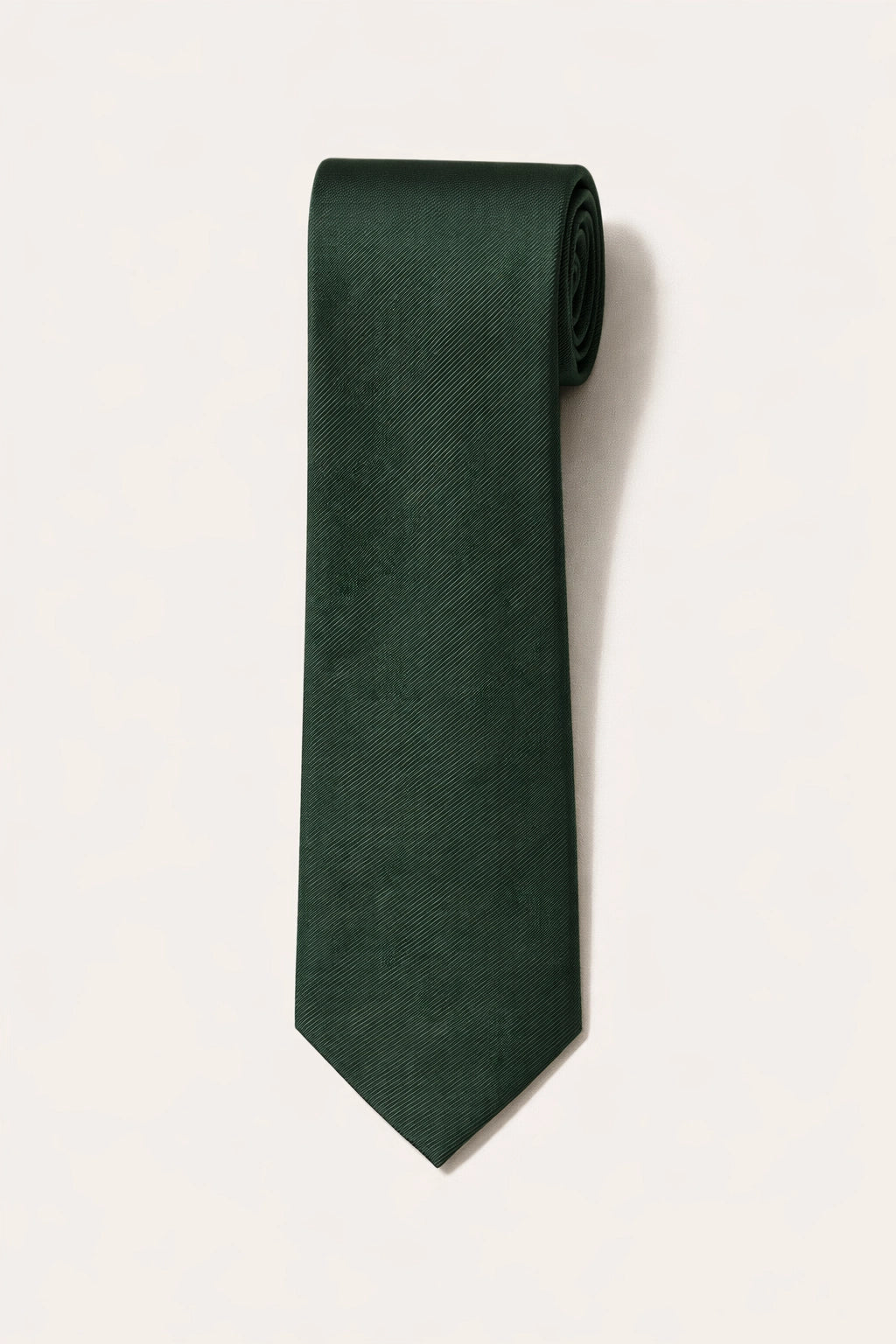 Twill Tie and Hankie Set - Bottle Green