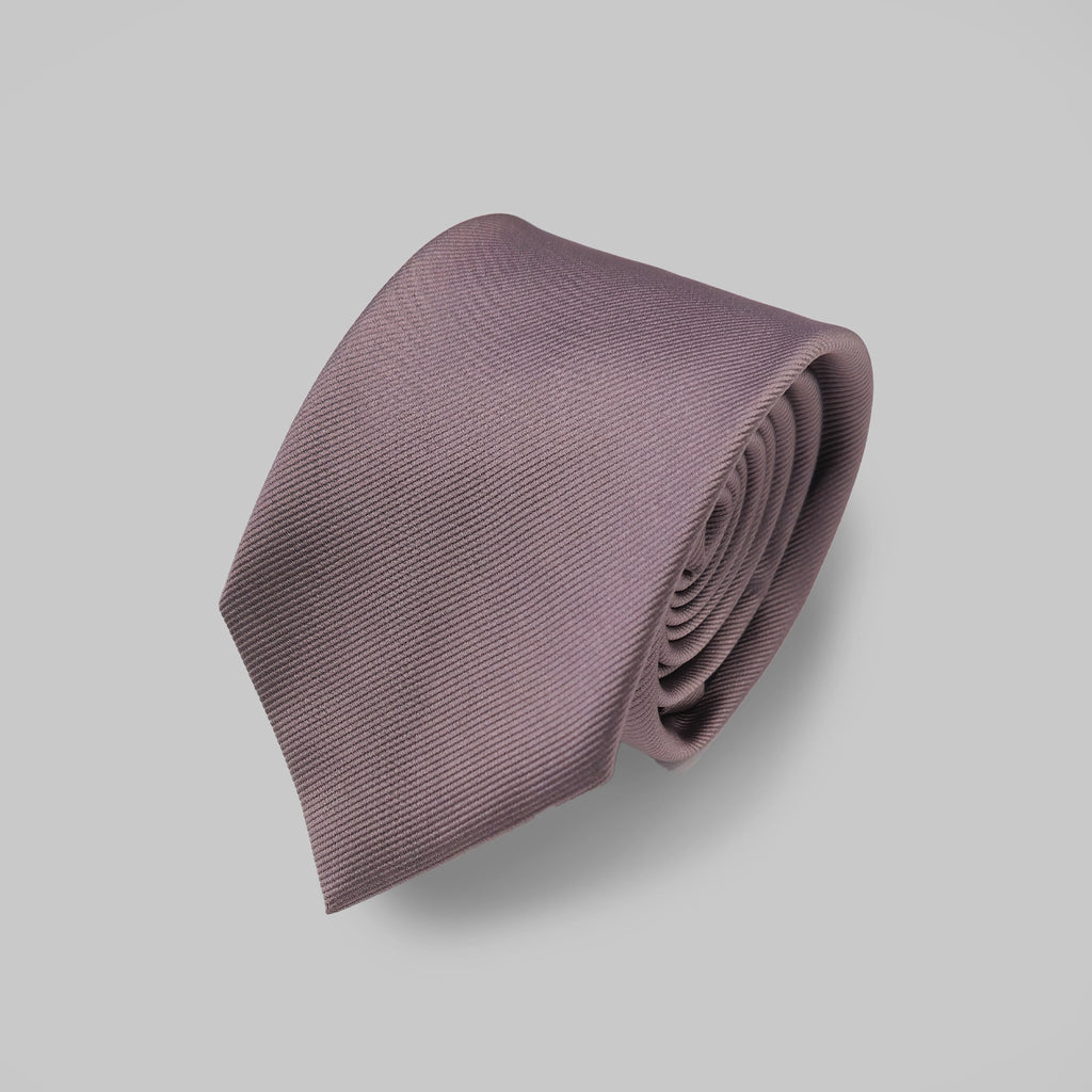 Twill Tie and Hankie Set - Mid Purple
