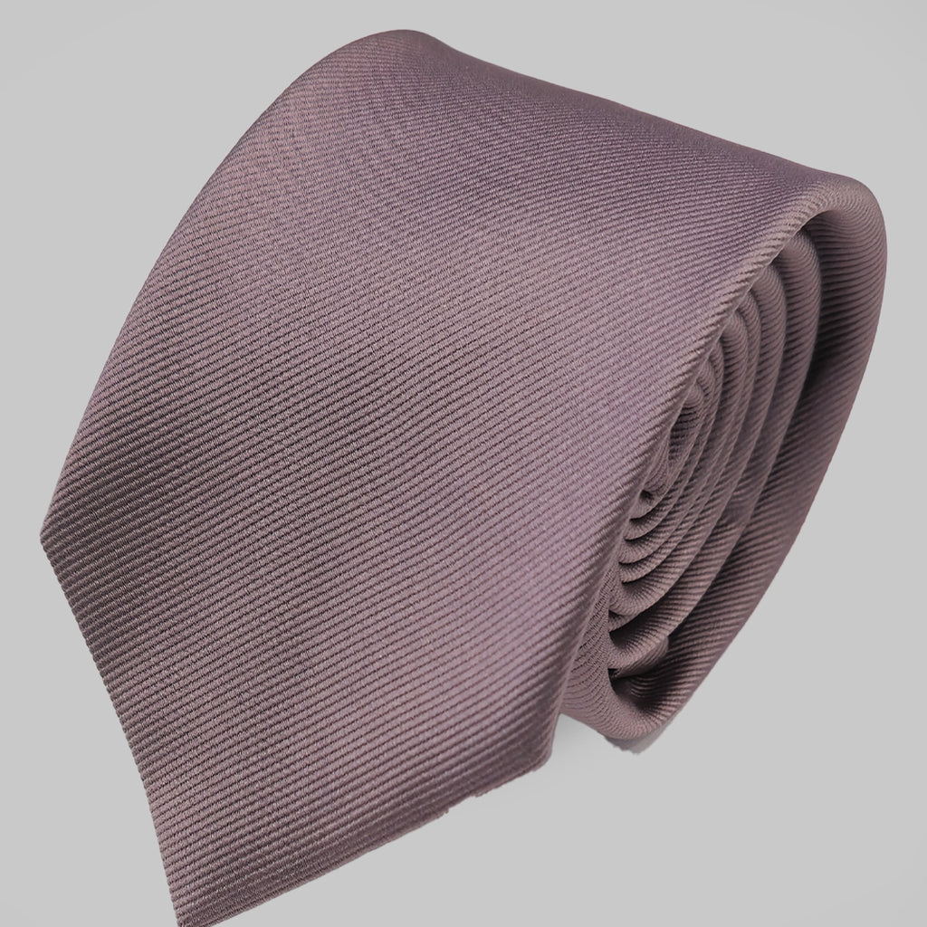 Twill Tie and Hankie Set - Mid Purple