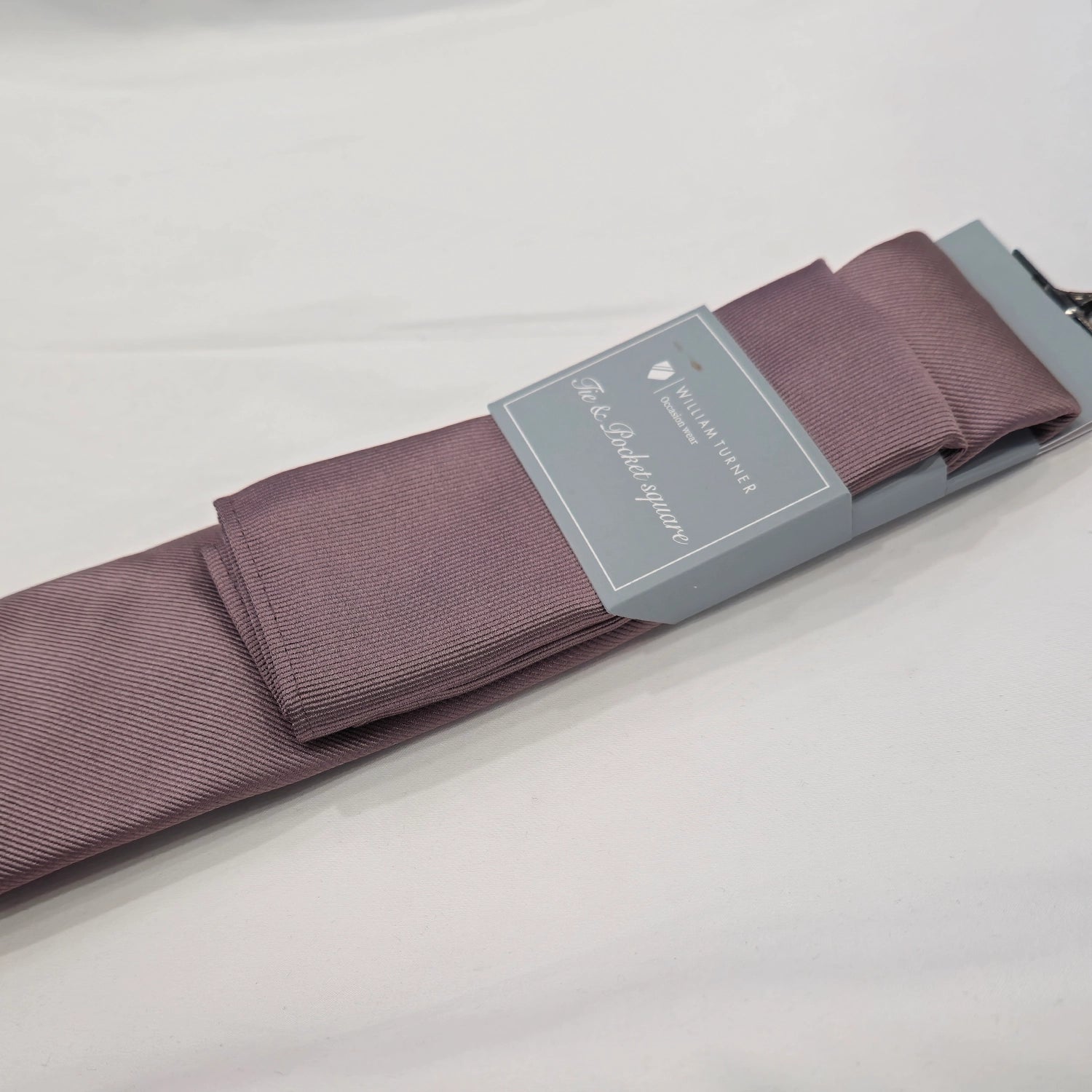 Twill Tie and Hankie Set - Mid Purple