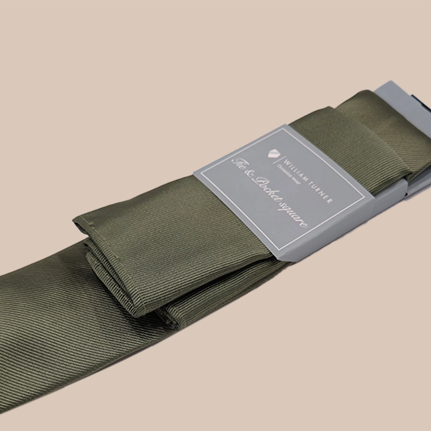 Twill Tie and Hankie Set - Sea Green