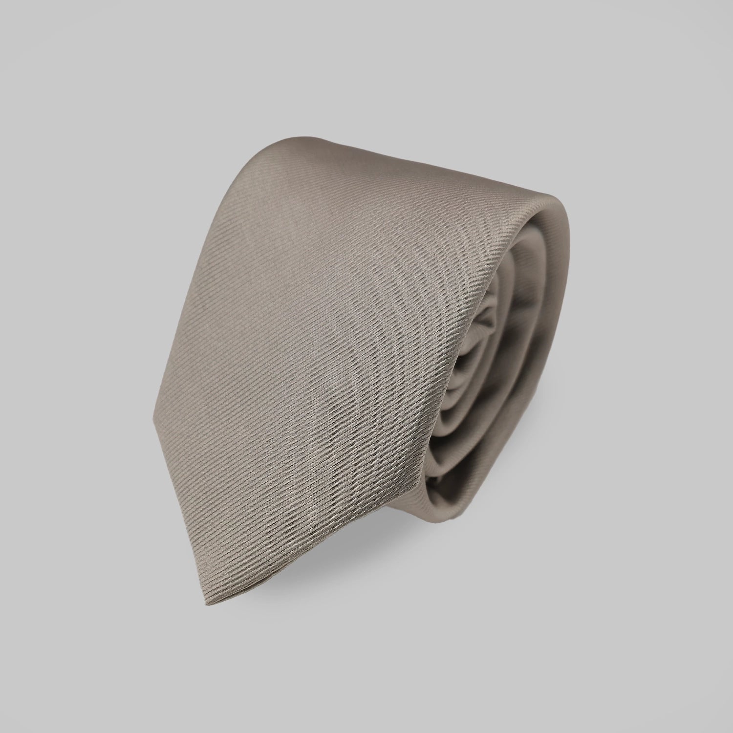 Twill Tie and Hankie Set - Taupe