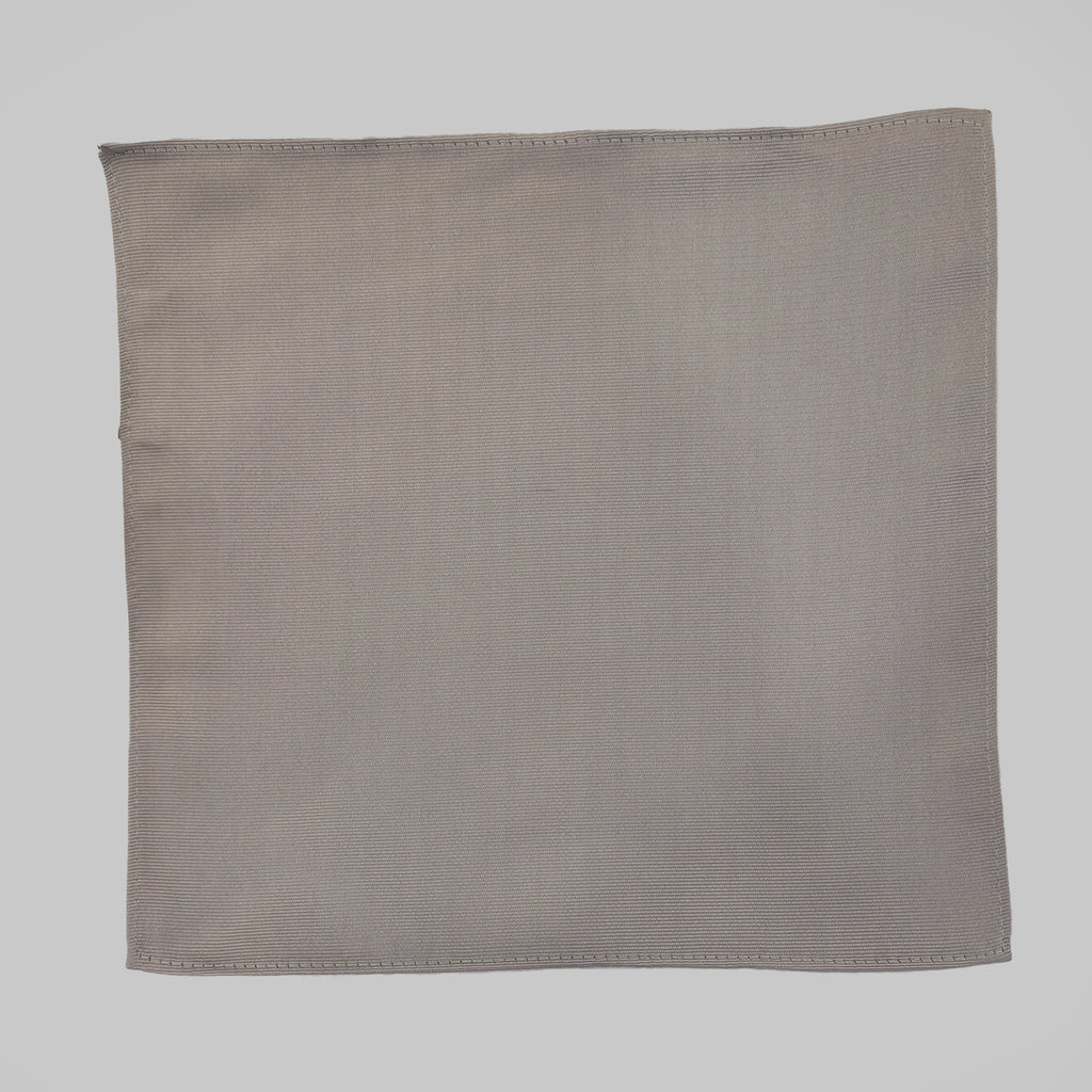 Twill Tie and Hankie Set - Taupe