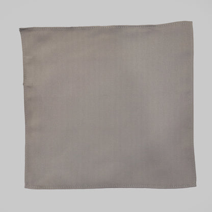 Twill Tie and Hankie Set - Taupe