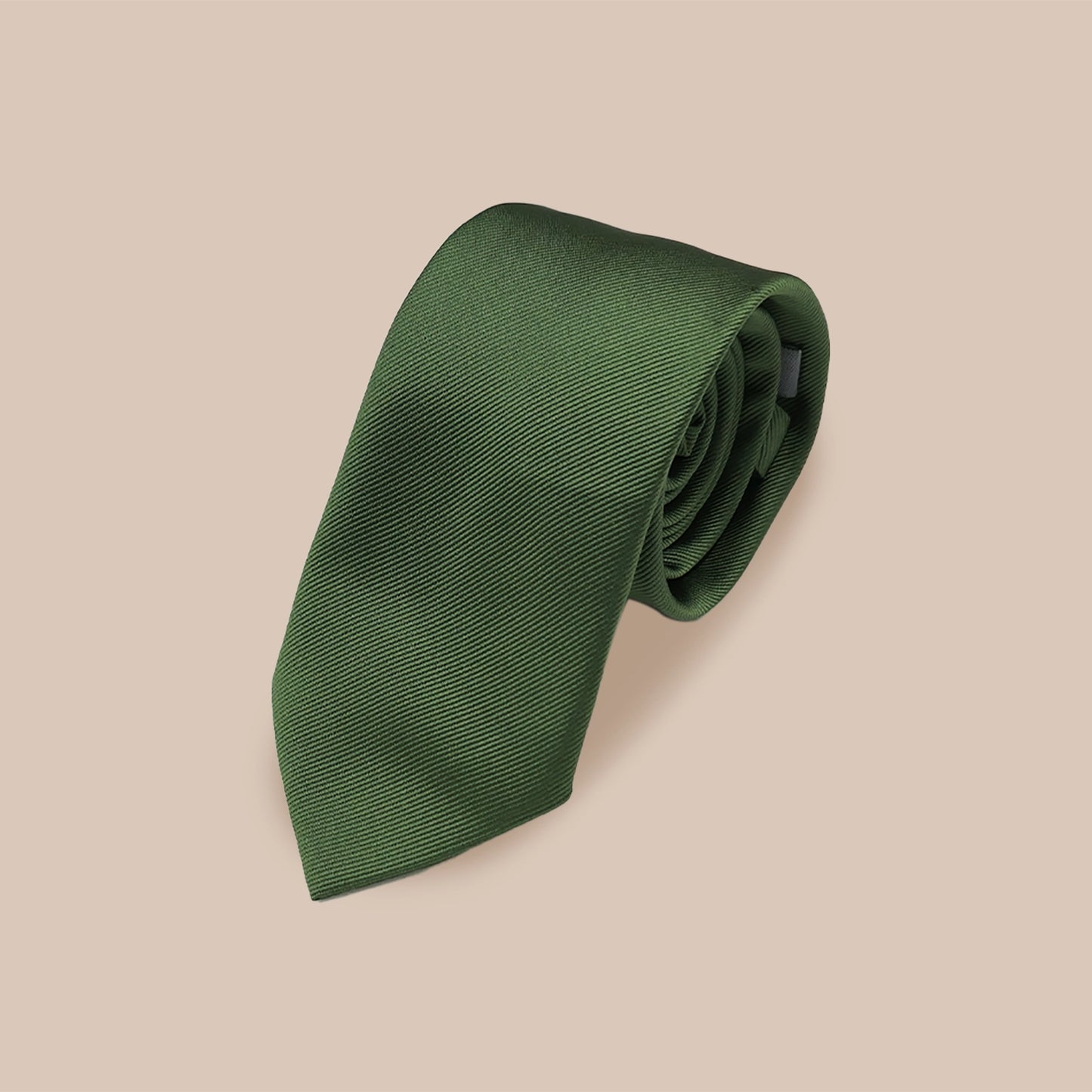 Twill Tie and Hankie Set - Fir Green