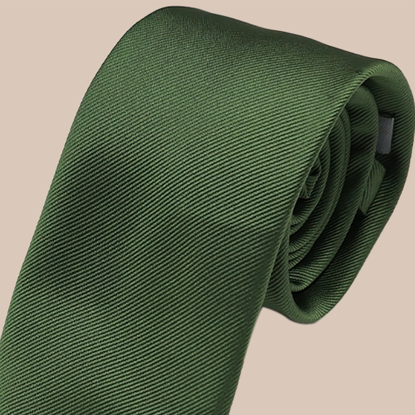 Twill Tie and Hankie Set - Fir Green