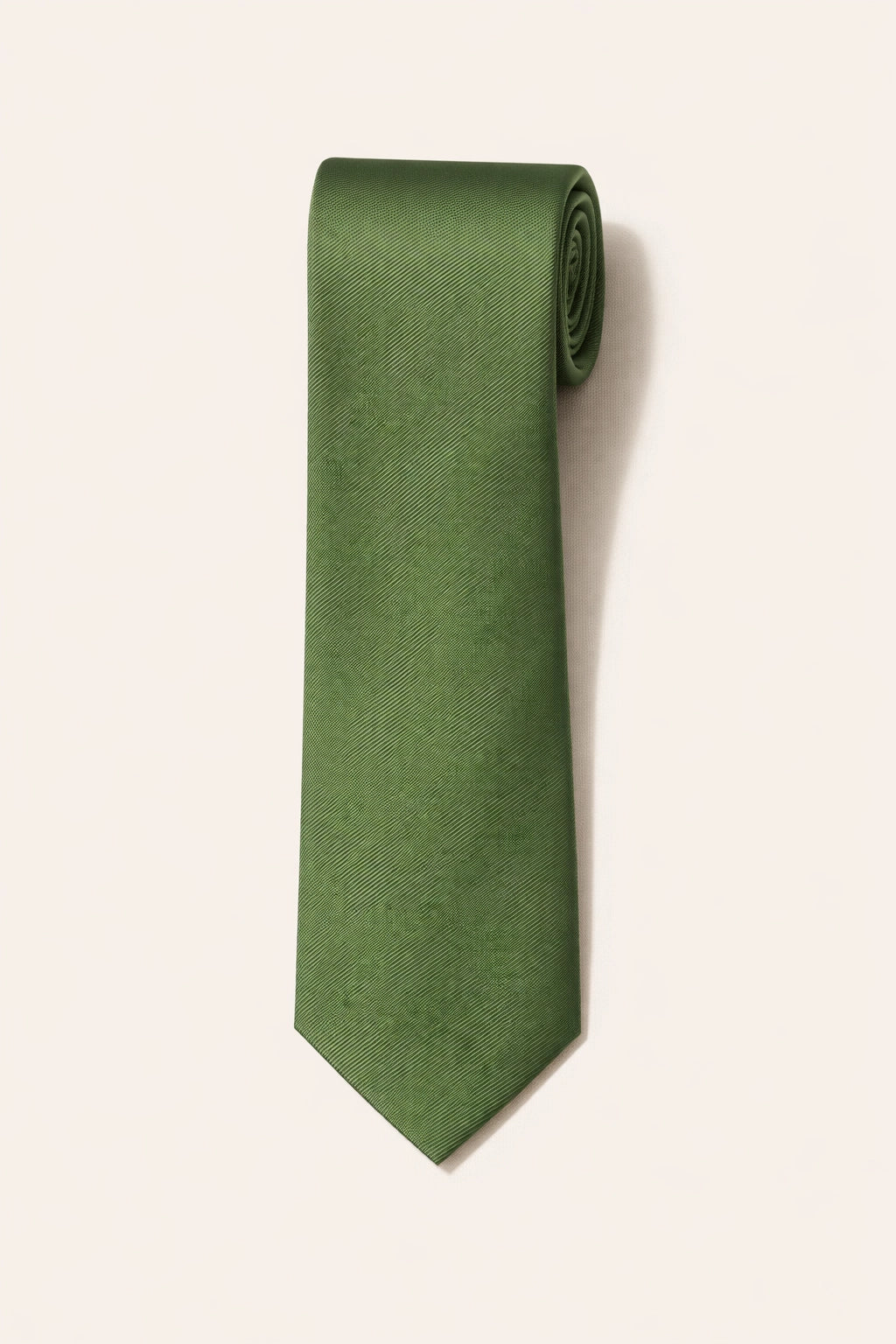 Twill Tie and Hankie Set - Fir Green