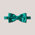 Satin Clip-On Bow Tie - Teal