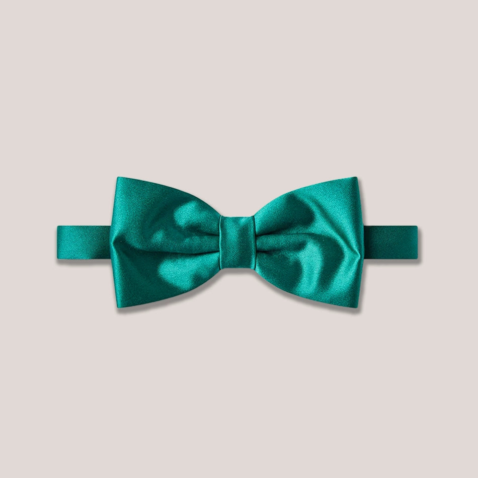 Satin Clip-On Bow Tie - Teal