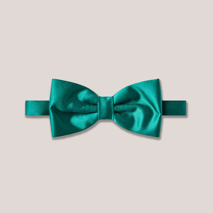 Satin Clip-On Bow Tie - Teal
