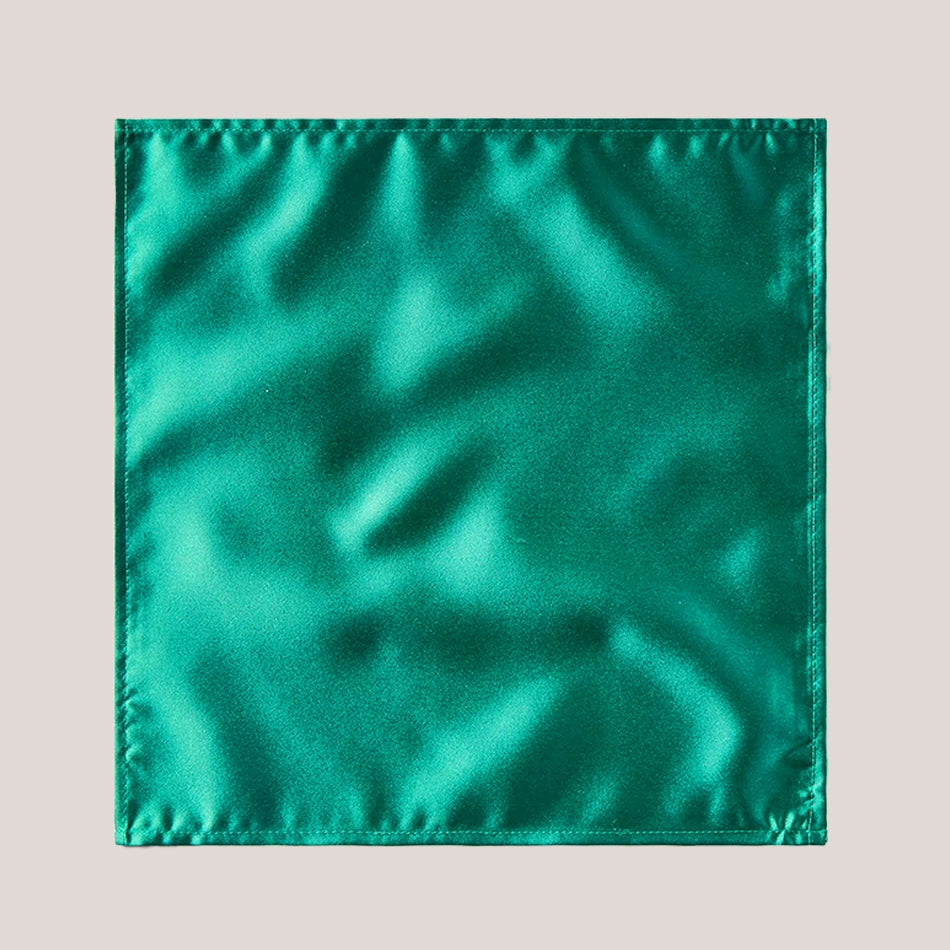 Plain Satin Hankie - Teal