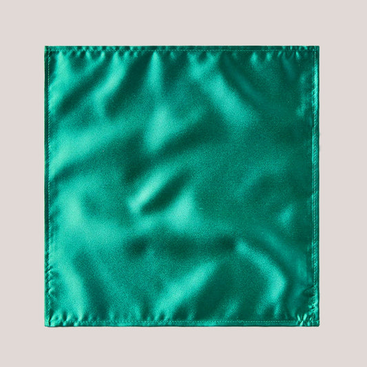 Plain Satin Hankie - Teal