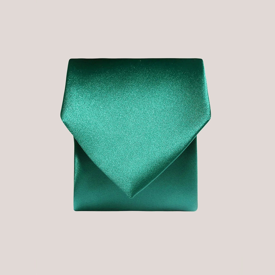 Plain Satin Tie - Teal