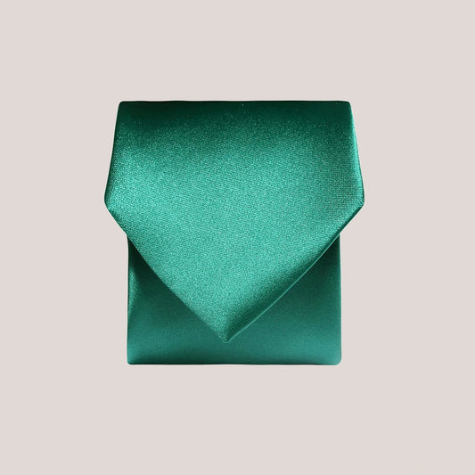 Plain Satin Tie - Teal