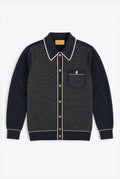 Gabicci Vintage Patterned Knitted Cardigan - Black