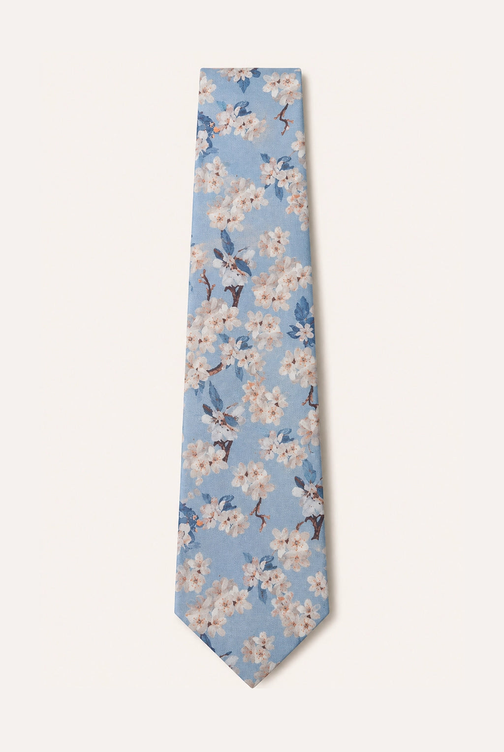 Wedding Blossom Tie and Hankie Set - Ribbon Blue