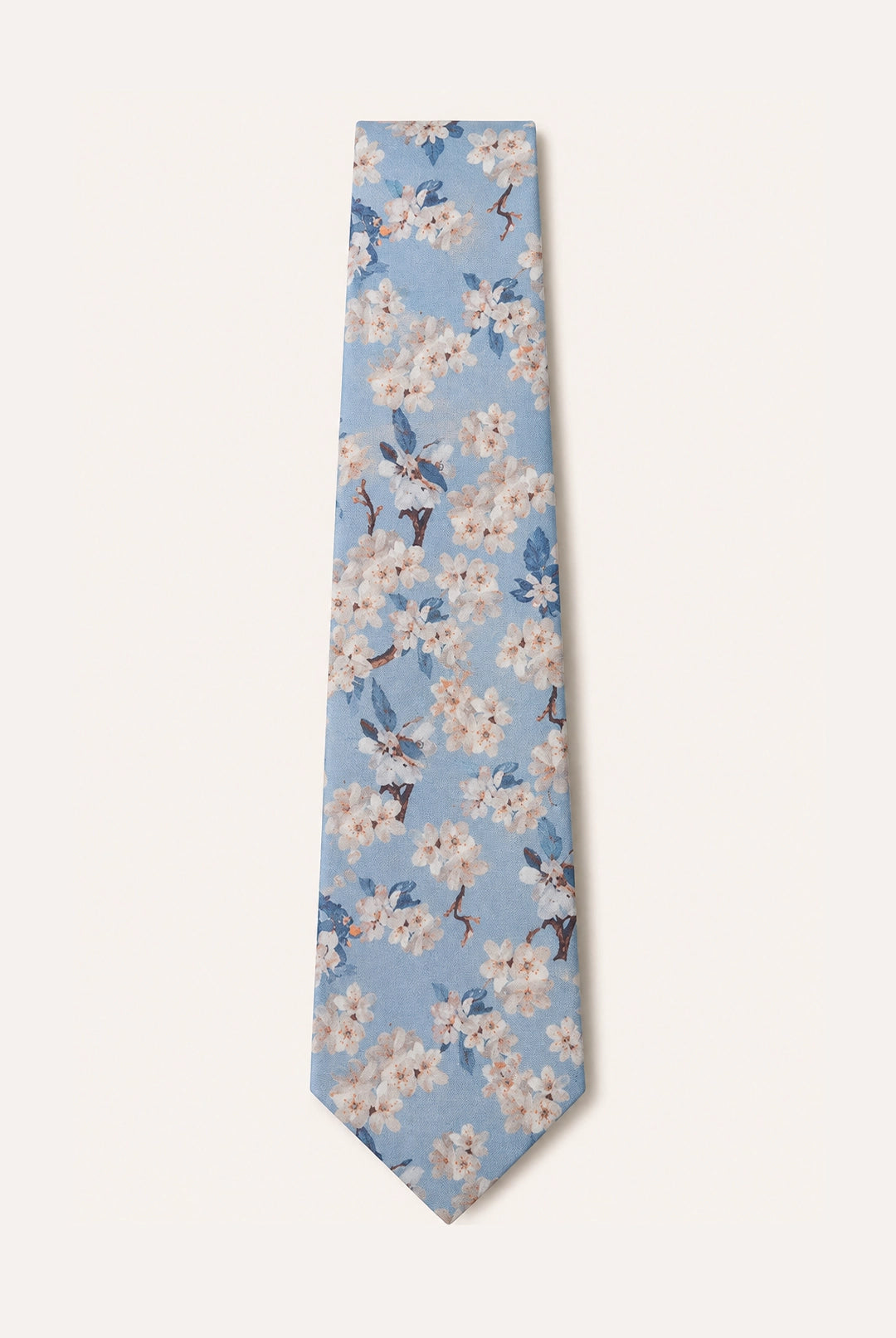 Wedding Blossom Tie and Hankie Set - Ribbon Blue