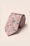 Wedding Blossom Tie and Hankie Set - Pink