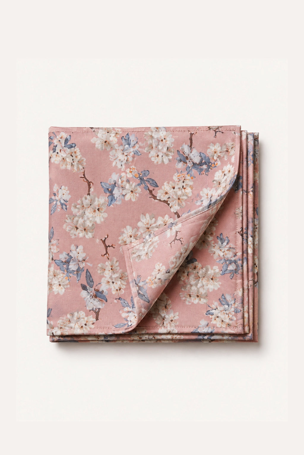 Wedding Blossom Tie and Hankie Set - Pink