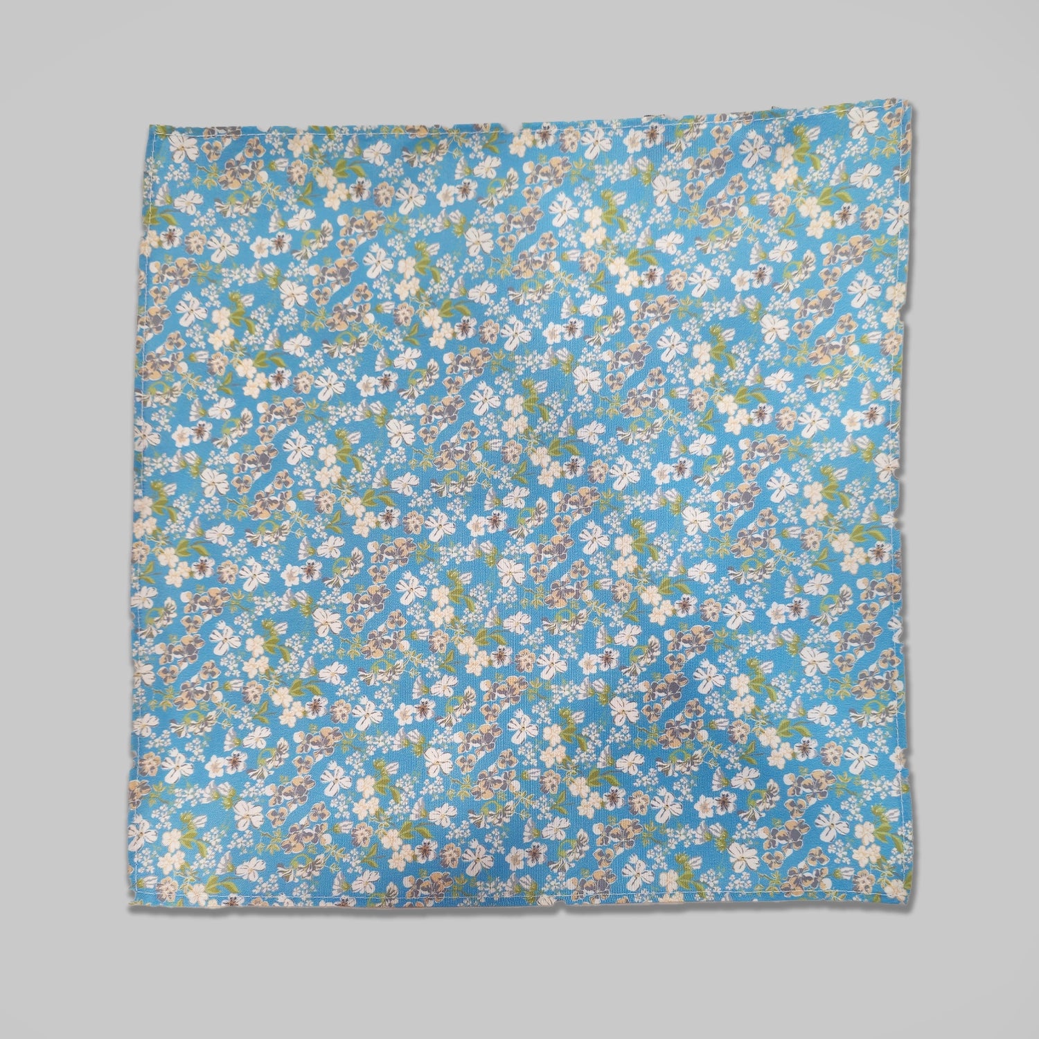 Wild Flower Tie and Hankie Set - Ultra Marine