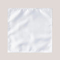 Plain Satin Hankie - White