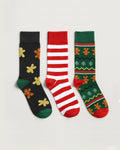 Christmas Novelty Socks 3 Pair Pack - Gingerbread