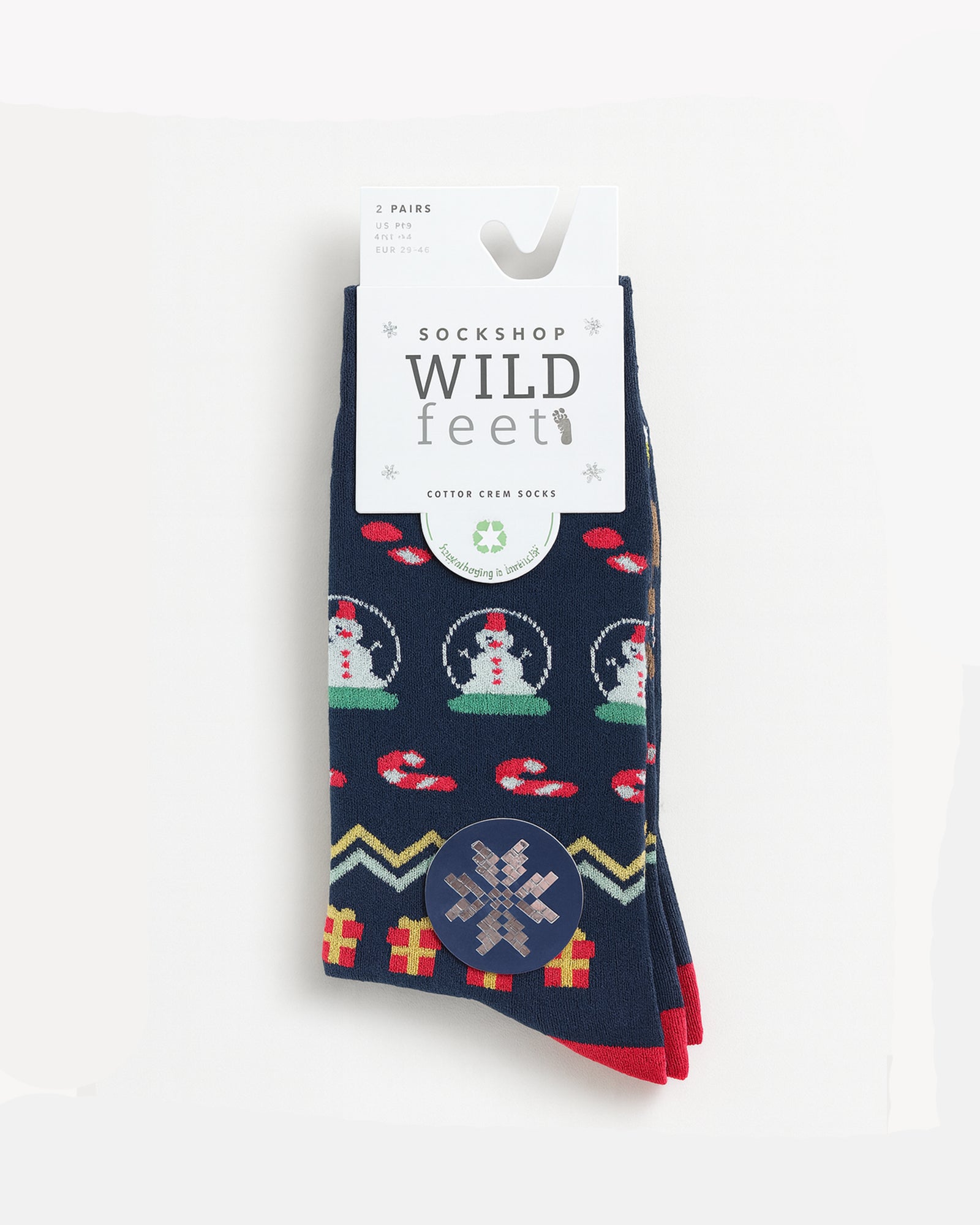 Christmas Novelty Socks 3 Pair Pack - Christmas Icons