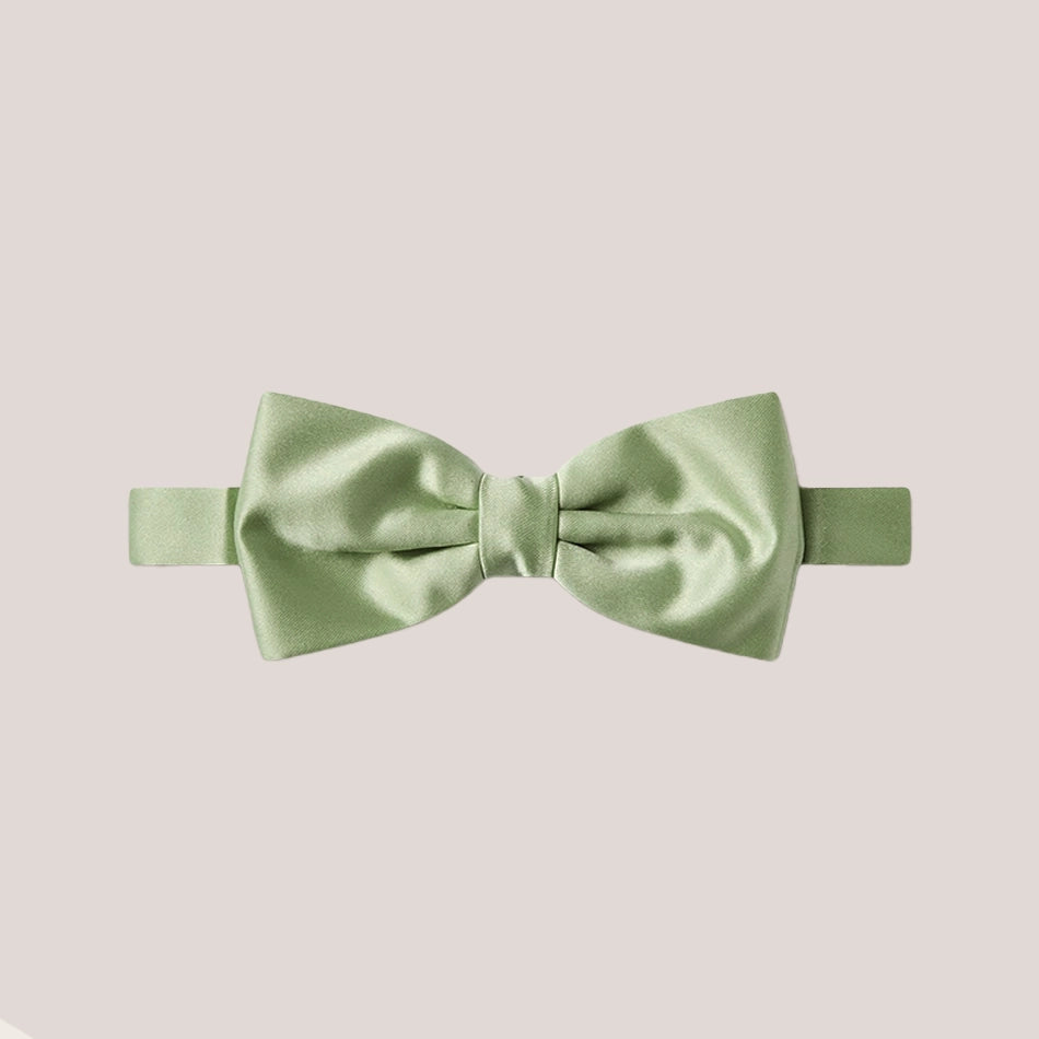 Satin Clip-On Bow Tie - Willow