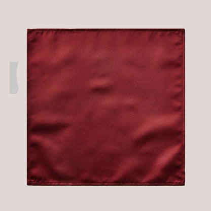 Plain Satin Hankie - Wine