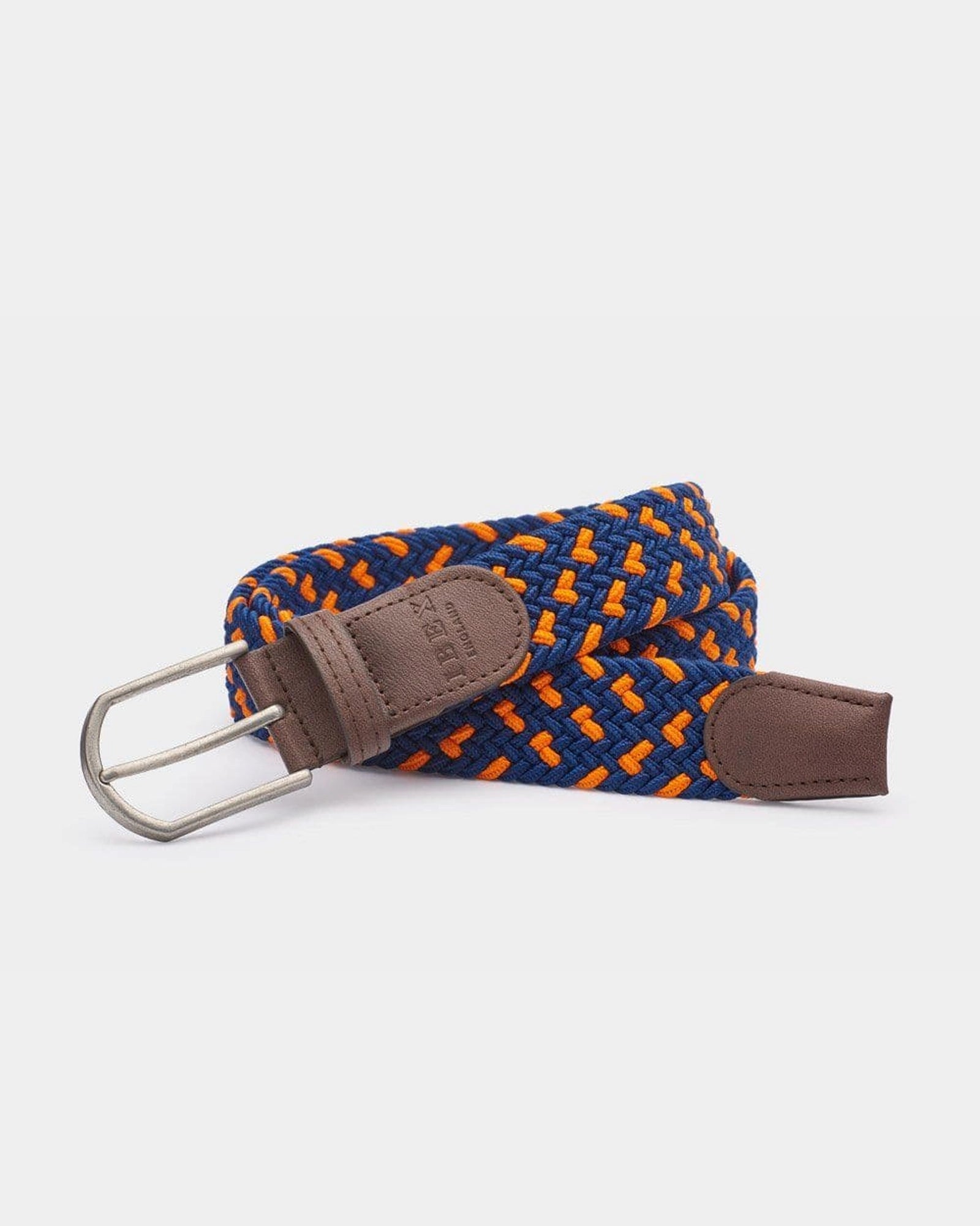 Stretch Woven Belt - Navy | Orange
