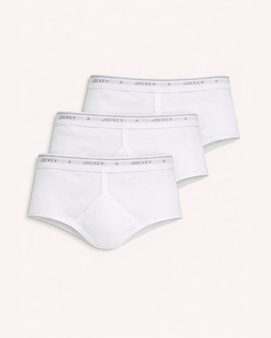 Jockey® UK Classic Cotton Y-Front® Brief 3-Pack - White