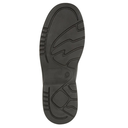 Leather Wide Fit Velcro Shoes - Black