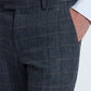 Grey Tweed Over Check from Antique Rogue - Trousers