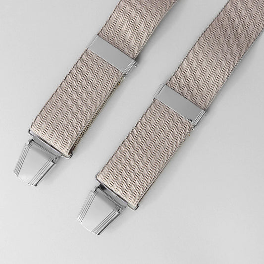 One Size Adjustable Ribbed Bracers - Stone