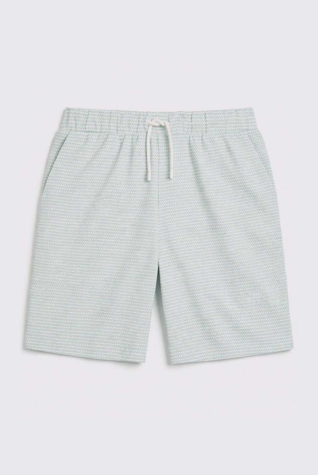 Tri Colour Textured Co-ord Shorts - MINT