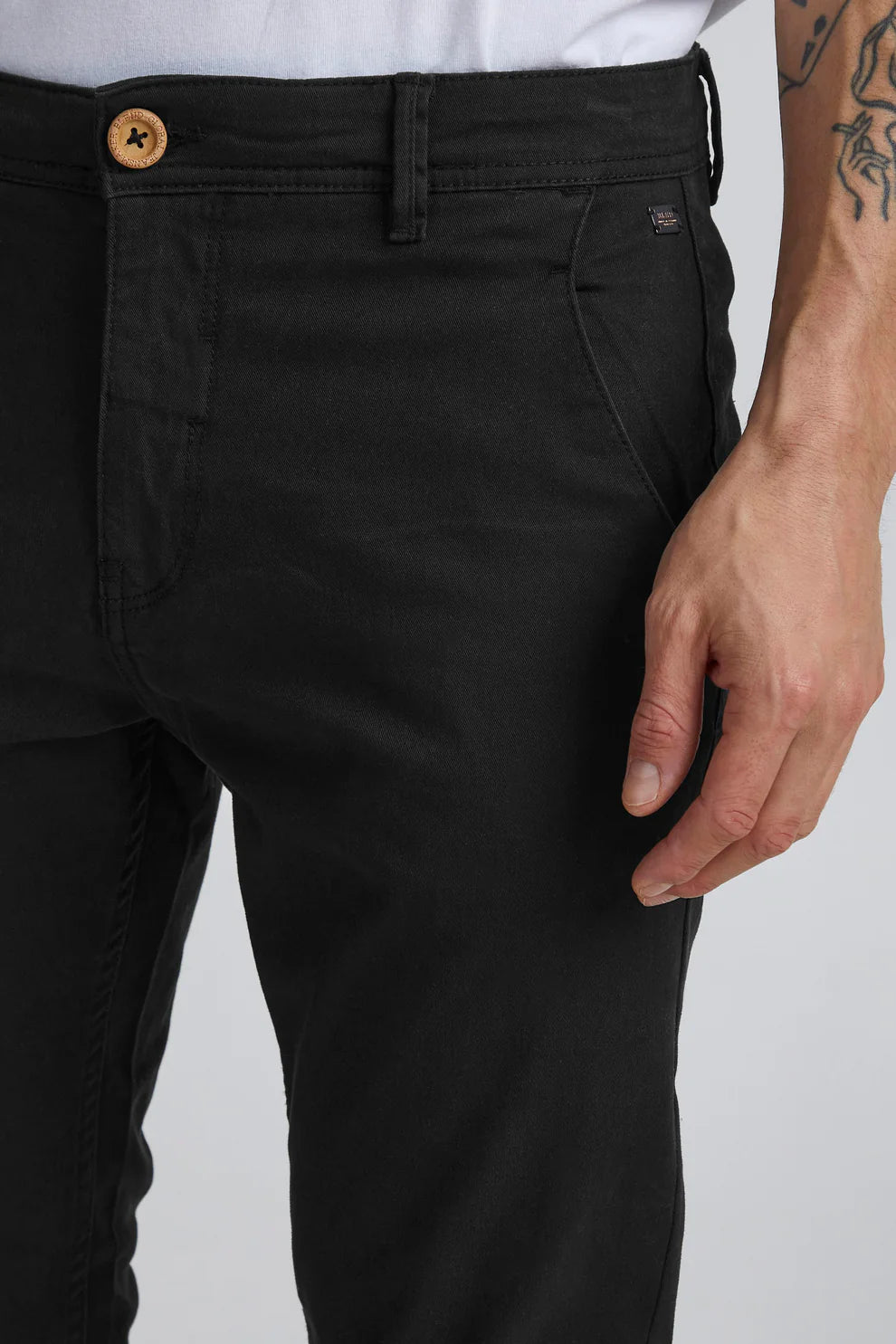 Stretch Slim Chinos - Black