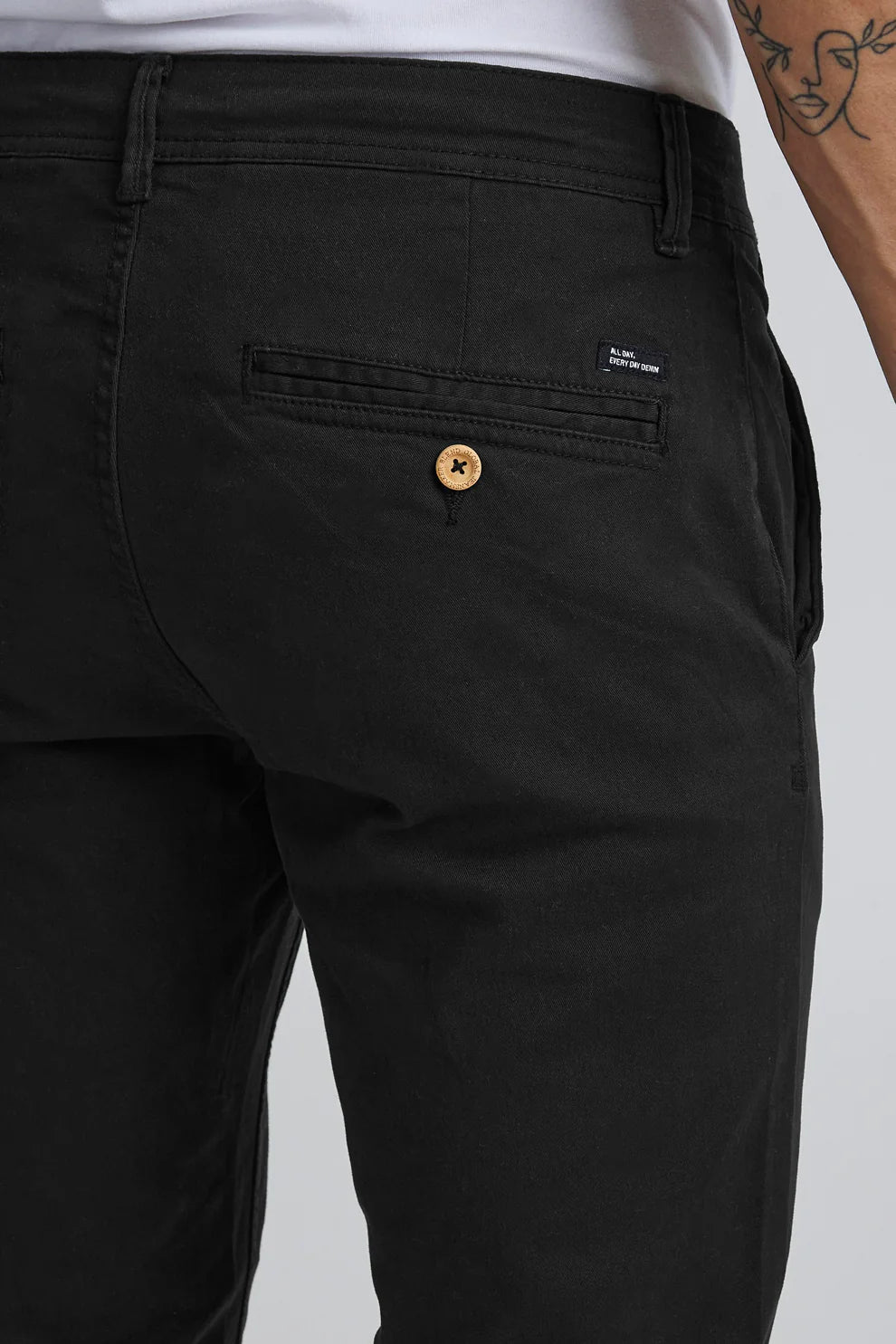 Stretch Slim Chinos - Black