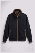 Bugatti Navy Hybrid Wool Bomber Jacket