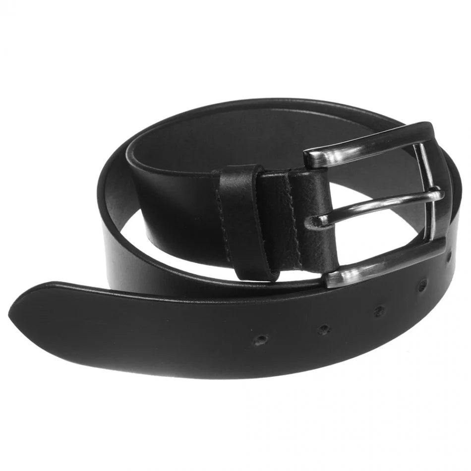 Charles Smith Jean Leather Belt - 44" + Waist - Black