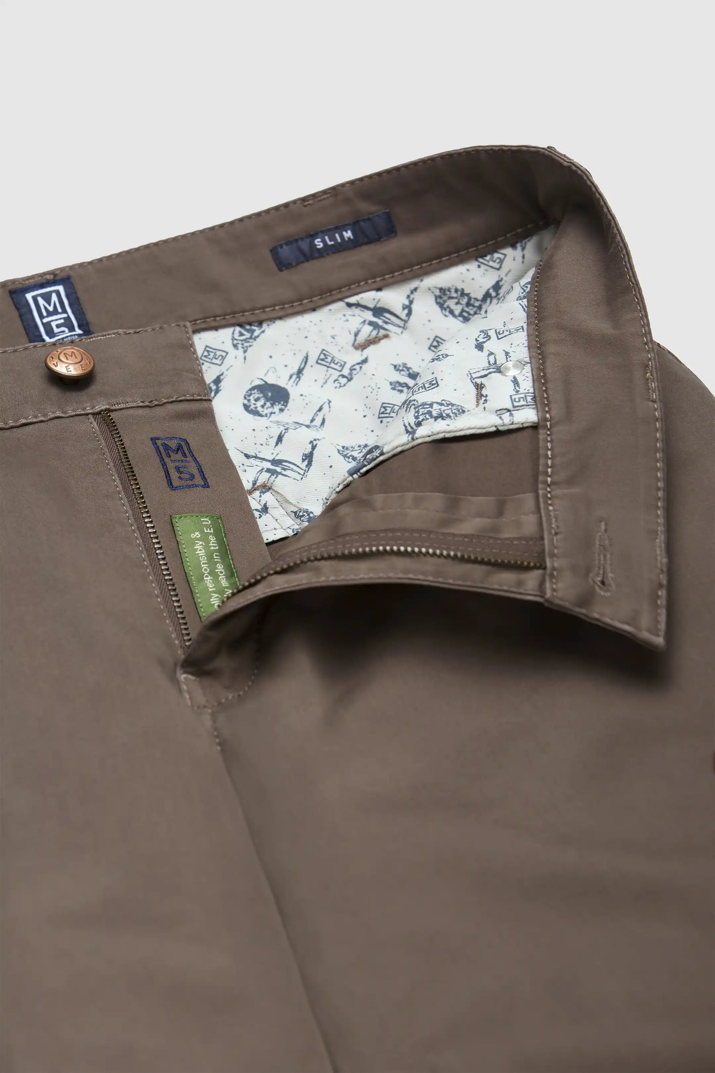 M5 FIVE Jean Pocket Cotton Chino - Mushroom