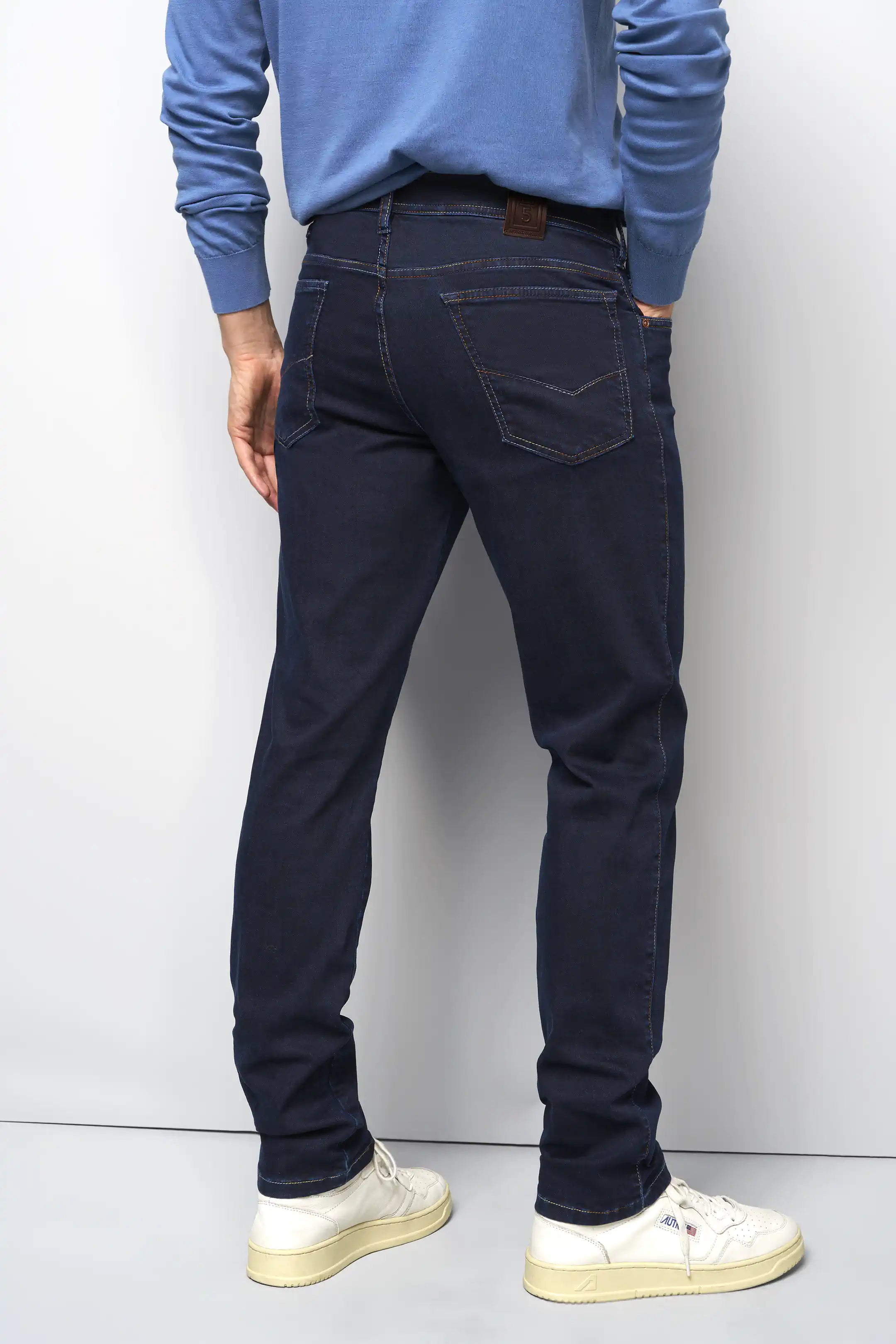 M5 Clean Dark Denim - Rainbow Stitch