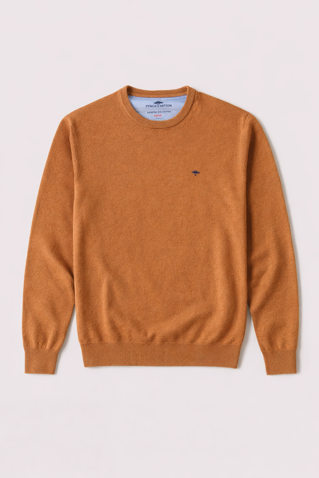 FINE-KNIT COTTON SWEATER WITH A CREW NECK - Hazel