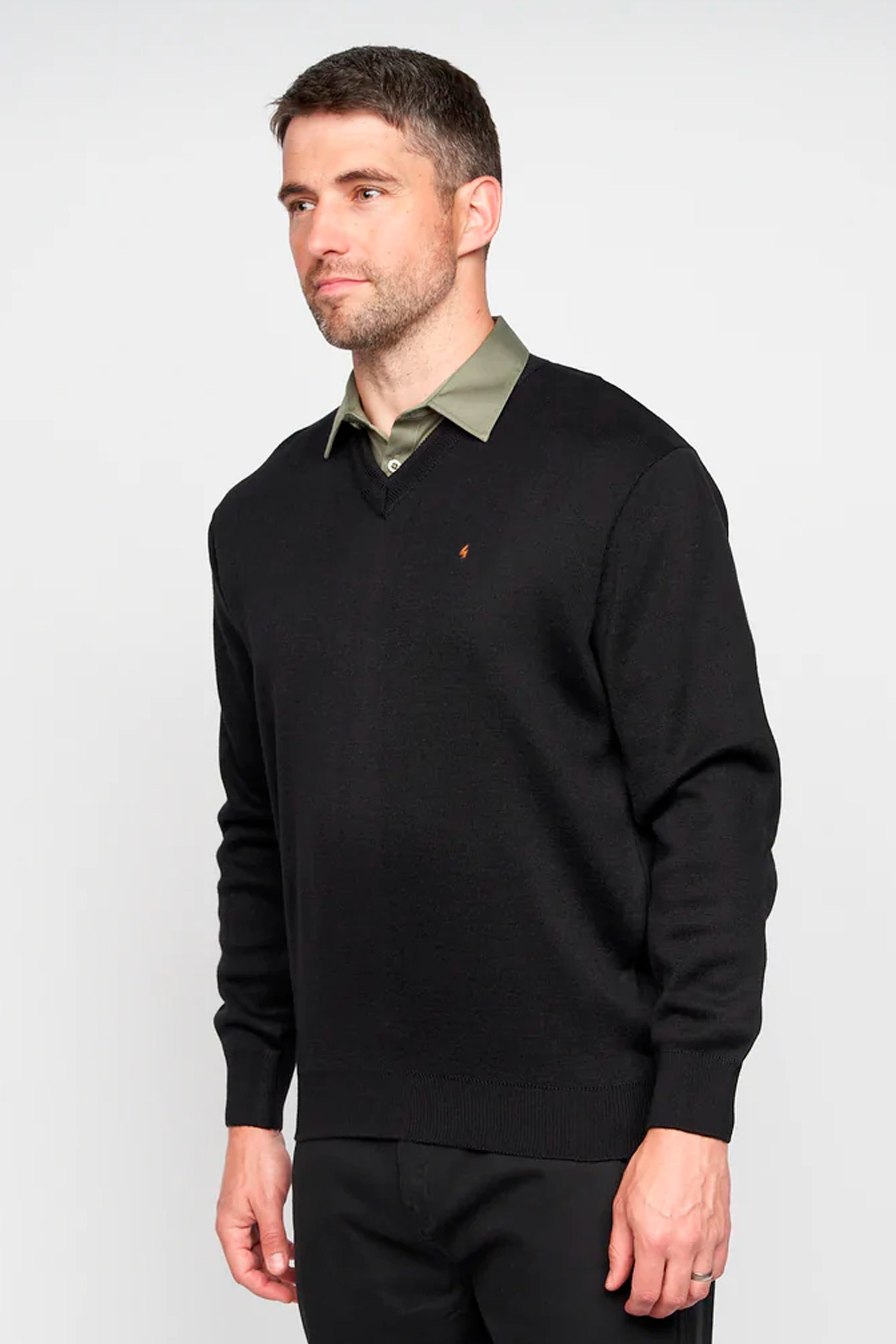 Gabicci V-Neck Jumper - Black