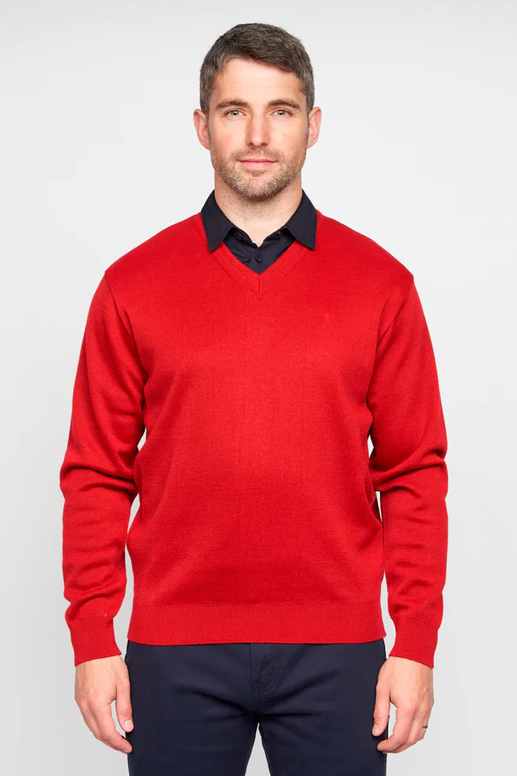 Gabicci V-Neck Jumper - Red