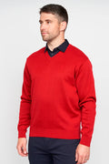 Gabicci V-Neck Jumper - Red