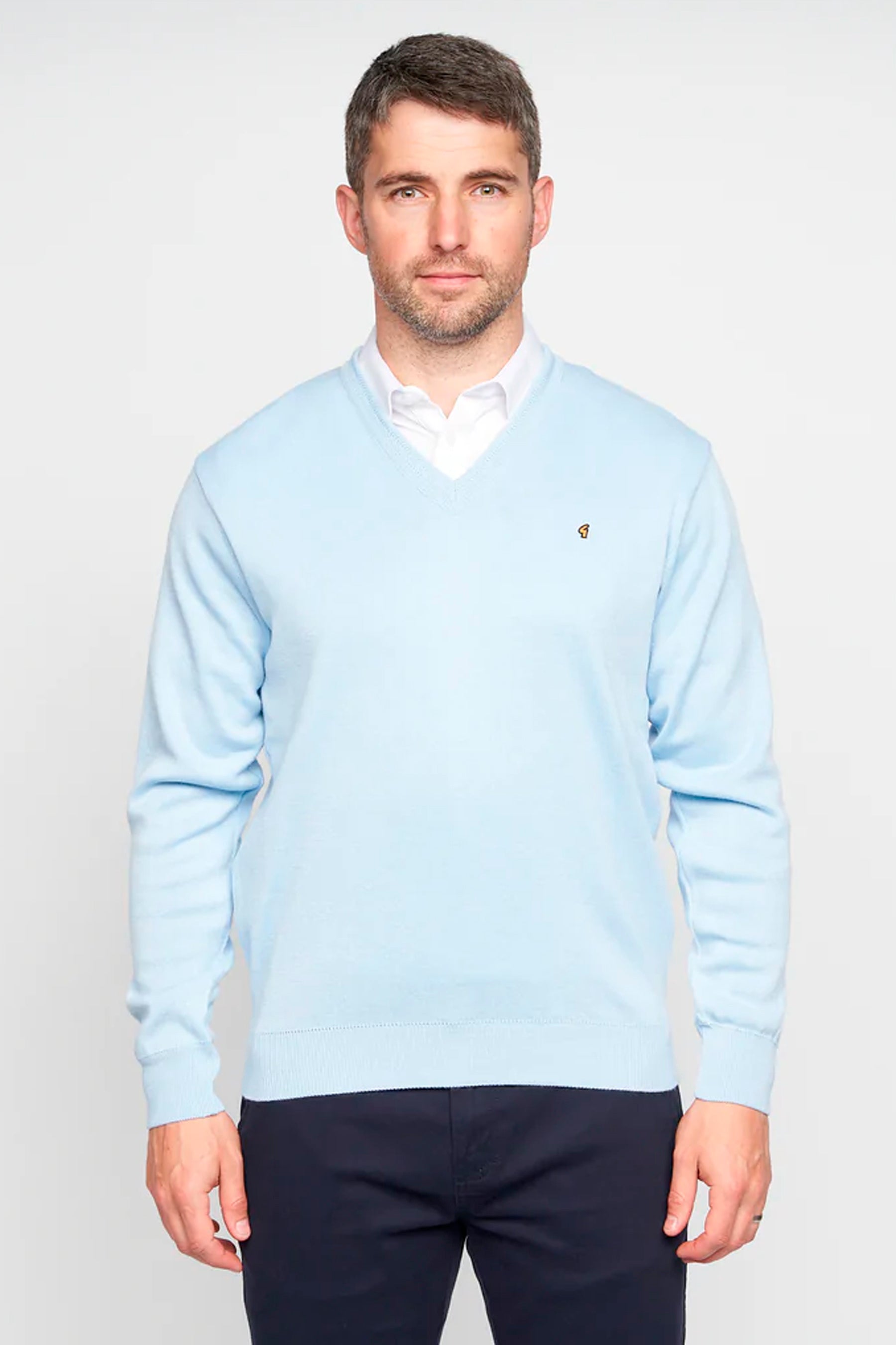 Gabicci V-Neck Jumper - Sky