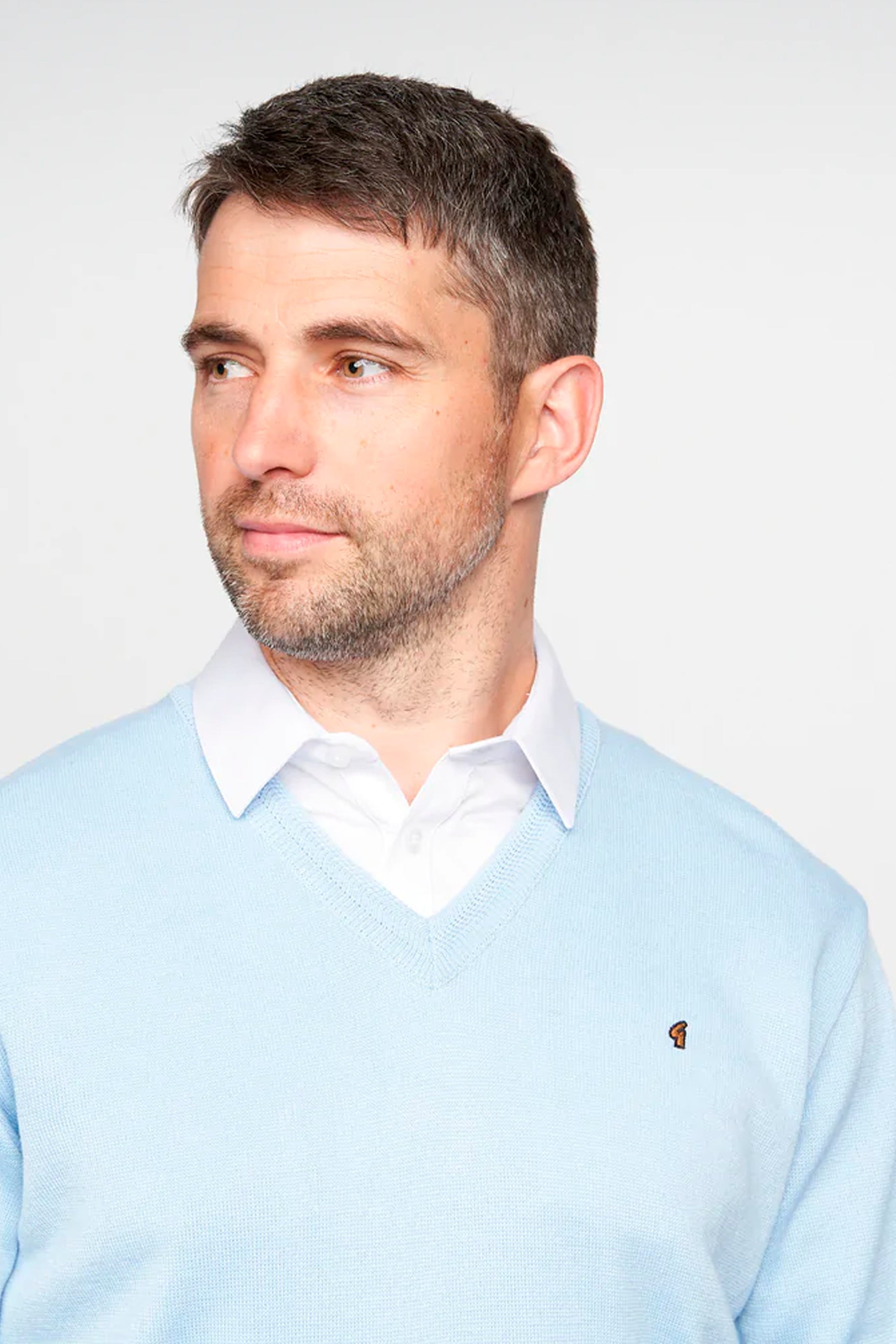 Gabicci V-Neck Jumper - Sky